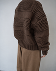 Low Gauge Texture Zip Cardigan