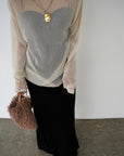 Sier lamé pullover
