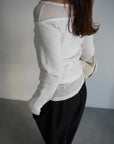 Lib off shoulder layered top