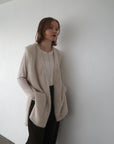 Double face shaggy gilet