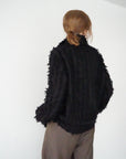 Shaggy fringe shirt
