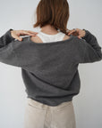 【予約販売】-10月下旬発送-Deep Vneck layered knit SET