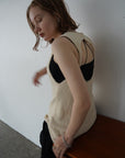 Back open knit tops