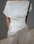 【7月上旬-発送】Unbalance tuck top