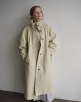 Curve sleeve raglan trench coat