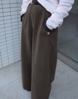 Cotton mink belt pants
