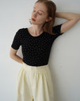【6/5-発売】Heart dot back open T