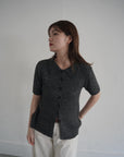 Bouclé knit polo