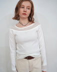 Lib off shoulder layered top
