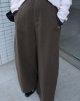 Cotton mink belt pants