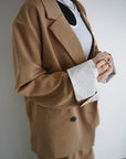 Turn up cuffs tailor jacket
