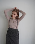 Shirring strap skirt