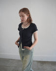 Layered lib half sleeve tops