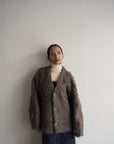 Shaggy mohair cardigan