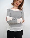 Lib off shoulder layered top