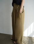Twill drape pants
