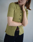 Bouclé knit polo