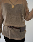 Sier lamé pullover