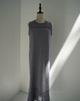 Slab flannel knit one-piece
