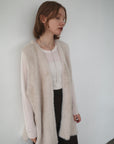 Double face shaggy gilet