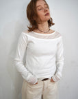 Lib off shoulder layered top