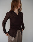 Sheer bustier cardigan