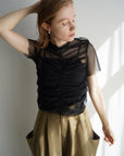 Tulle shirring Tshirts