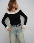 Lib off shoulder layered top