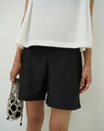 Jacquard half pants