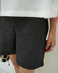 Jacquard half pants