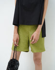 Jacquard half pants