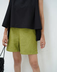 Jacquard half pants