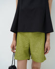 Jacquard half pants