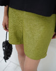 Jacquard half pants