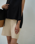 Jacquard half pants