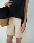Jacquard half pants