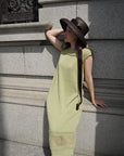 Flannel knit one-piece
