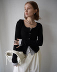Layered lib cardigan