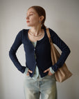 Layered lib cardigan