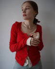 Layered lib cardigan