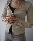 Layered lib cardigan