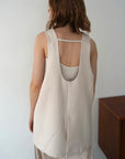 Wave neck vest
