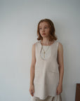 Wave neck vest
