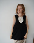 Wave neck vest