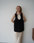 Wave neck vest