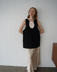 Wave neck vest