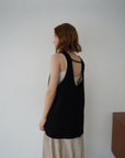 Wave neck vest