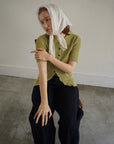 Bouclé knit polo