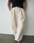 Water repellent parachute pants