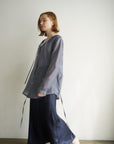 Satin wrinkle processing skirt